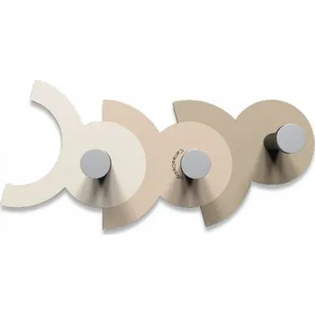 Hodiny Designový nástěnný věšák 13-014 CalleaDesign DienneA - set 3ks (více barevných verzí) Barva béžová-12 - RAL7044