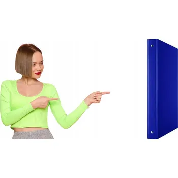 Kroužkový pořadač Donau A4, 4 kroužky, 35 mm, PP, tmavě modrý