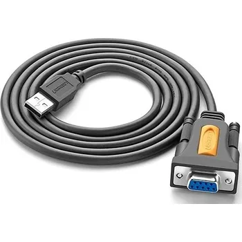 Datové redukce UGREEN USB 2.0 to RS-232 COM Port DB9 (F) Adapter Cable Gray 1.5m