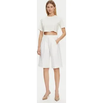 Pánské kraťasy Max Mara Leisure Šortky z materiálu Texas 2516781027650 Bílá Regular Fit S