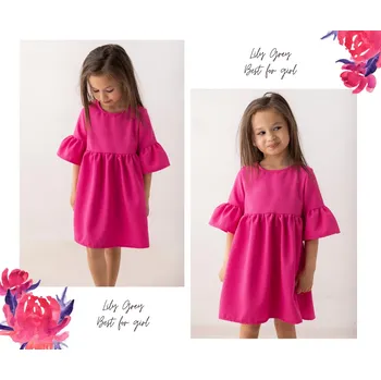 Dámské šaty Boho šaty Fuchsiové 140