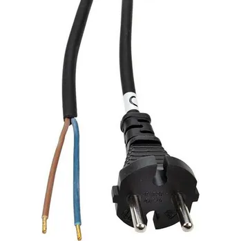 Prodlužovací kabel Elektrosortiment Flexo šňůra 2x1mm2, gumová H05RR-F2, černá, 5m