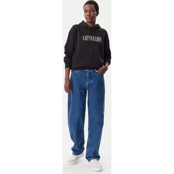 Dámská mikina Calvin Klein Jeans Mikina Varsity J20J225579 Černá Regular Fit XS