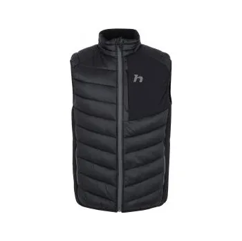 Pánská vesta Hannah STOWE II anthracite S; Černá vesta + DÁREK DLE VÝBĚRU!