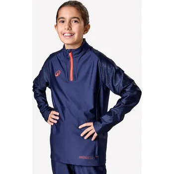 Dámská mikina KIPSTA Dětská fotbalová mikina se zipem u krku Viralto Roarr 7 LET MODRÁ|ORANŽOVÁ|RŮŽOVÁ