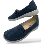 Dámské modré pohodlné mokasíny KOKA Barva: Modrá, Velikost: 38