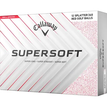 Golfový míček Callaway Callaway Supersoft 2025 SPLATTER RED Golfové míčky
