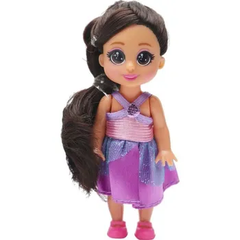 Panenka Funville Dreameez mini princezna v kornoutku černé vlásky