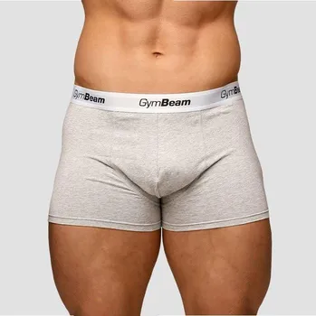 Pánské oblečení GymBeam Pánské boxerky Essentials 3Pack Grey M