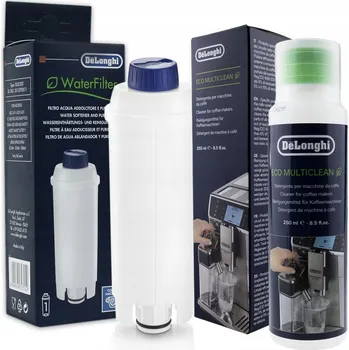 Příprava kávy Sada pro Delonghi, Filtr DLSC002, Čisticí roztok 3013 250 ml