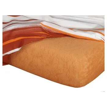 Prostěradlo Dadka Froté prostěradlo karamel 90x200x25 cm