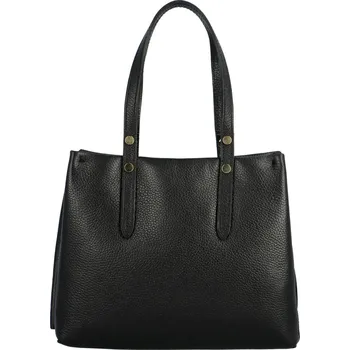 Kabelka Dámská kožená kabelka přes rameno černá - Delami Missia černá