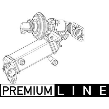 Palivový systém Chladič, recirkulace spalin MAHLE CE 9 000P