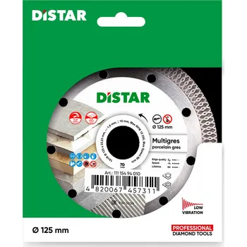 Řezný kotouč Diamantový kotouč DISTAR 7D MULTIGRES 125mm x 1,4 x 10 x 22,23 – pro dlažbu a keramiku