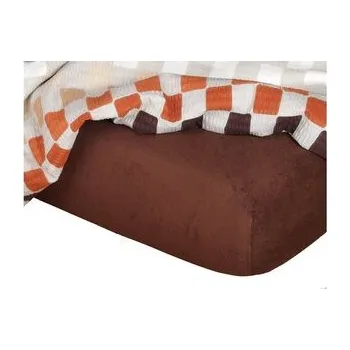 Prostěradlo Dadka Froté prostěradlo tmavě hnědá 80x140x10 cm