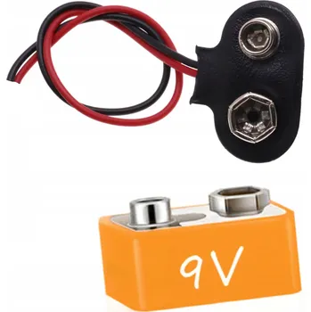 ROSFIX ADAPTÉR / KONEKTOR BATERIE 9V DC PRO UNIVERZÁLNÍ NAPÁJECÍ ZDROJE