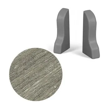 soklová lišta AC AP35 koncovka L+P k liště 08, Dub Khaki, 1 pár