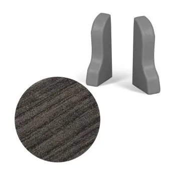 soklová lišta AC AP35 koncovka L+P k liště 08, Dub braun, 1 pár