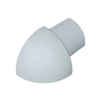 Stavební profil ACARA PRAHA s.r.o. SP15 vnější růžek k ukončovací liště C, PVC šedá, 12 mm, 6 ks