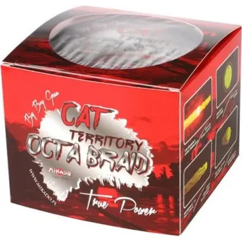 Pletená Šňůra Mikado Cat Territory Octa Braid Žlutá 600m 0,60mm/61,80kg