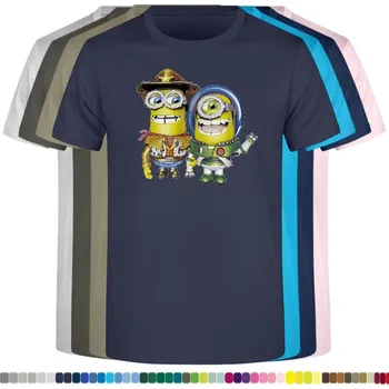 detske-levne-bavlnene-tricko-potisk-mimon-Woody-Buzz Barva: Navy - tmavě modrá, velikost: 128