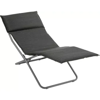 Zahradní lehátko Skládací lehátko Lafuma Mobilier BAYANNE chaise lounge Hedona šedá Onyx