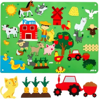 Zábavná filcová podložka / tabulka na suché zipy Farma F21