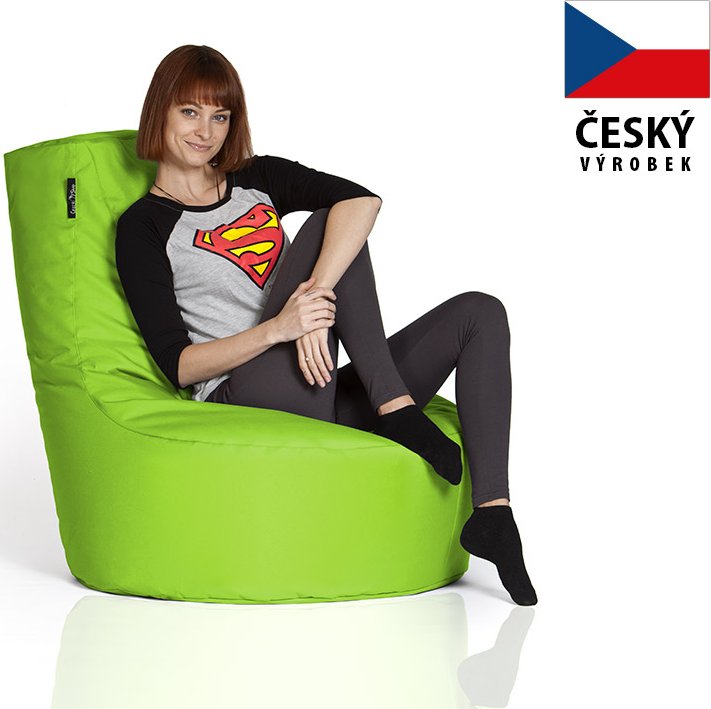 CrazyShop Sedací vak CRAZYSHOP-křeslo, neonově zelená