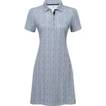 FOOTJOY Animal Print dámské šaty bílo-modré Velikost sukní: S + Dárková krabička týček