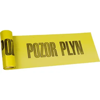 Výstražná páska Fe Produkt Fólie výstražná žlutá - PLYN 22cm x 20m