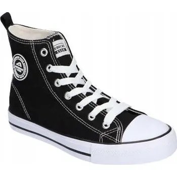 Dámské tenisky AMERICAN CLUB LH70 ORIGINÁLNÍ VYSOKÉ DÁMSKÉ TENISKY ČERNÉ VEL. 38