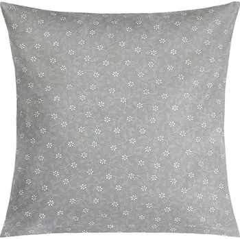 Dekorativní polštářek Bellatex Polštářek ADÉLA 40x40 cm Pnoucí kvítek šedá, bílá