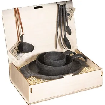 Kempingové nádobí Kupilka velká dárková sada PREMIUM - Kelo (BLACK)