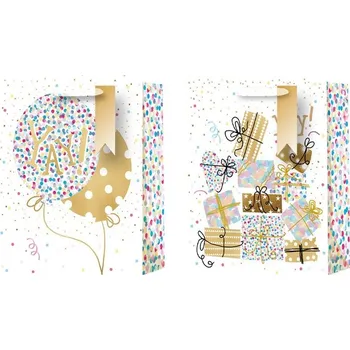 Dárková taška Taška dárková 180x80x230 mm párty dárky, balónky mix, barevná