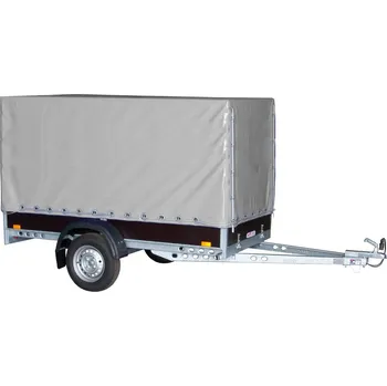 Plachta na motorové vozidlo Plachta s konstrukcí UNI/PROFI/LPV 4, podchozí výška 150cm, šedá RAL7037 + přísl.