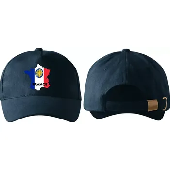 Kšiltovka kšiltovka s vlajkou FRANCIE navy modrá (pánská kšiltovka vlajka a znakem FRANCIE fRANCE)