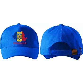 Kšiltovka kšiltovka s vlajkou RUMUNSKA modrá (pánská kšiltovka vlajka a znakem RUMUNSKO , ROMANIA)