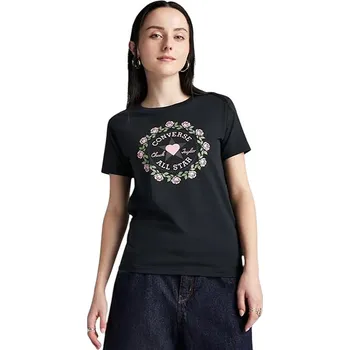 Dámské tričko tričko Converse TLM Valentine's Day Slim/10028307 - A02/Black M