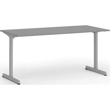 Psací stůl Kancelářský stůl PRIMO BETA, 160x80 cm, šedá podnož, grafit