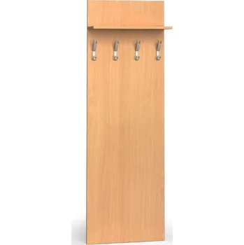 Kancelářská sestava Věšáková stěna PRIMO WOOD, 4 háčky, police, buk