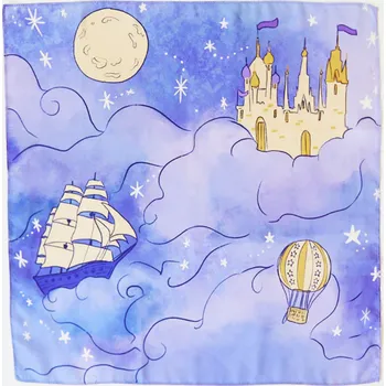 Sarah´s Silks Hedvábný šátek Hrad v oblacích Sarah´s Silks