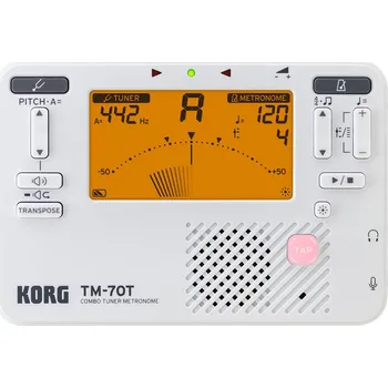 Příslušenství k hudebnímu nástroji Korg KORG TM-70T WH ladička s metronomem
