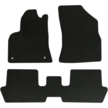 autokoberec Velurové autokoberce s upevněním v sadě Edecor