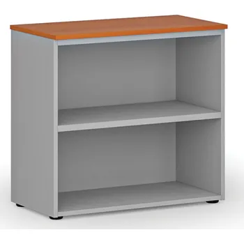 Kancelářská sestava Kancelářský regál PRIMO GRAY, 800 x 420 x 740 mm, šedá/třešeň