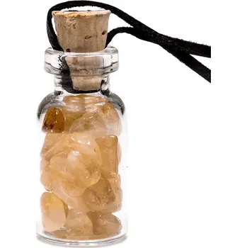 Přívěsek Milujeme Kameny Citrín - přívěsek kamínky v lahvičce 109598