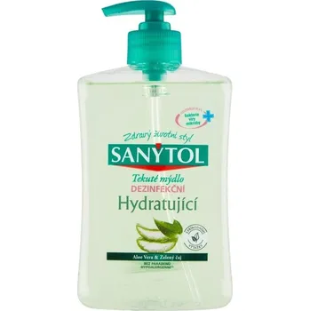Mýdlo Sanytol Hydratující dezinfekční mýdlo Aloe Vera & Zelený čaj