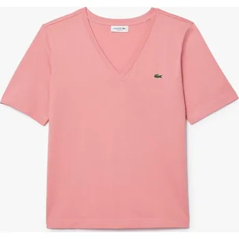 Dámské oblečení Tričko Lacoste Pink 1088019 8