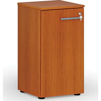 Kancelářská sestava Nízká kancelářská skříň s dveřmi PRIMO WOOD, 400 x 420 x 740 mm, třešeň