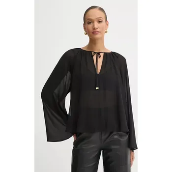 Dámská halenka Halenka MICHAEL Michael Kors dámská, černá barva, hladká, MR540R07R3 99X, vel. S