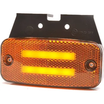 Autodíl Svítilna boční obrysová LED WAS W158 12-24 V na držáku s blinkrem